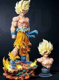 1/6 & 1/4 & 1/2 Scale First Meet Super Saiyan Son Goku - Dragon Ball Resin Statue - Unlimited Studios