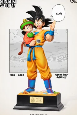 1/6 & 1/4 & 1/2 Scale 40th Anniversary Title Page Series 001 Hugging Father & Son - Dragon Ball Resin Statue - Unlimited Studios
