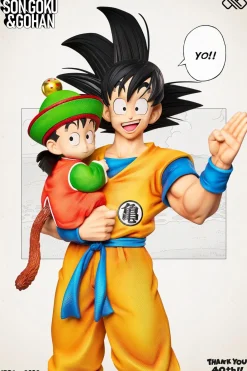 1/6 & 1/4 & 1/2 Scale 40th Anniversary Title Page Series 001 Hugging Father & Son - Dragon Ball Resin Statue - Unlimited Studios