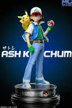 1/20 & 1/8 & 1/4 Scale World Zukan Ash Ketchum & Pikachu - Pokemon Resin Statue - MG Studios