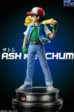 1/20 & 1/8 & 1/4 Scale World Zukan Ash Ketchum & Pikachu - Pokemon Resin Statue - MG Studios