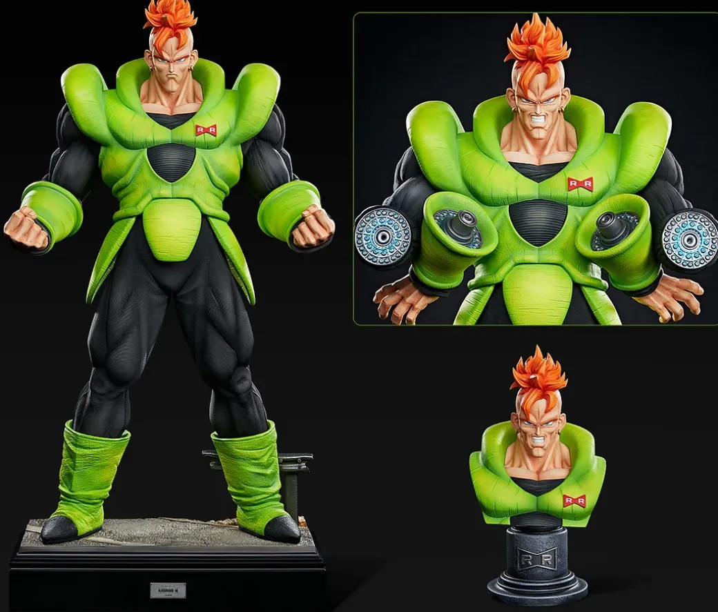 1/6 & 1/4 Scale Android 16 & Android 17 & Android 18 - Dragon Ball Resin Statue - Unlimited Studios