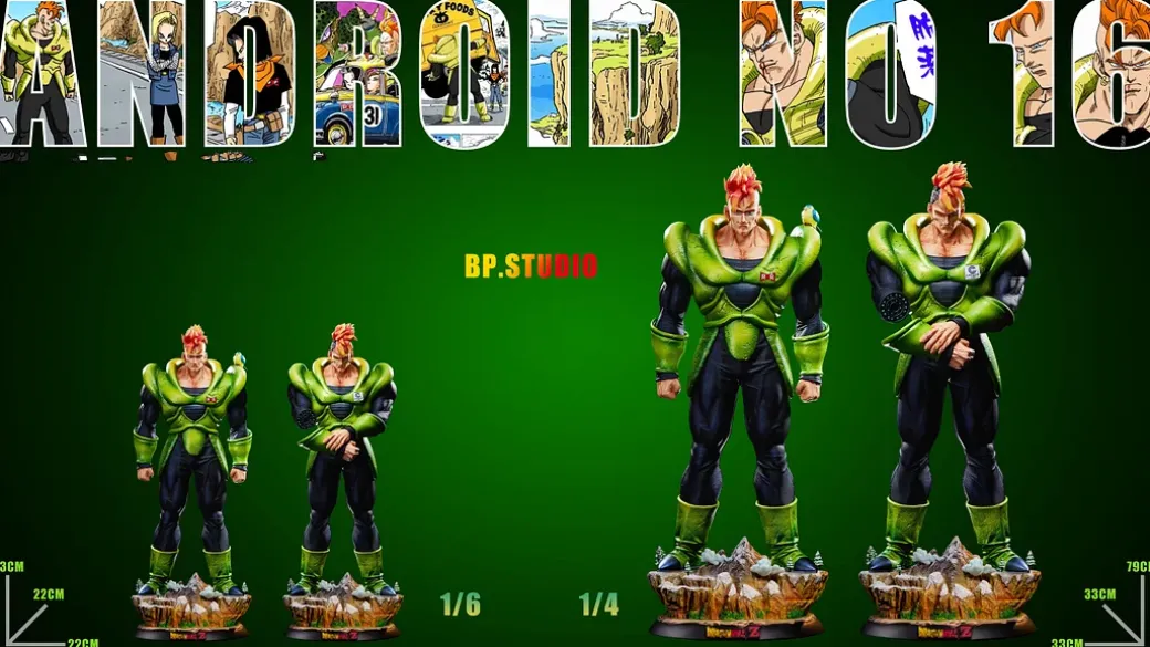 1/6 & 1/4 Scale Android 16 - Dragon Ball Resin Statue - BP Studios
