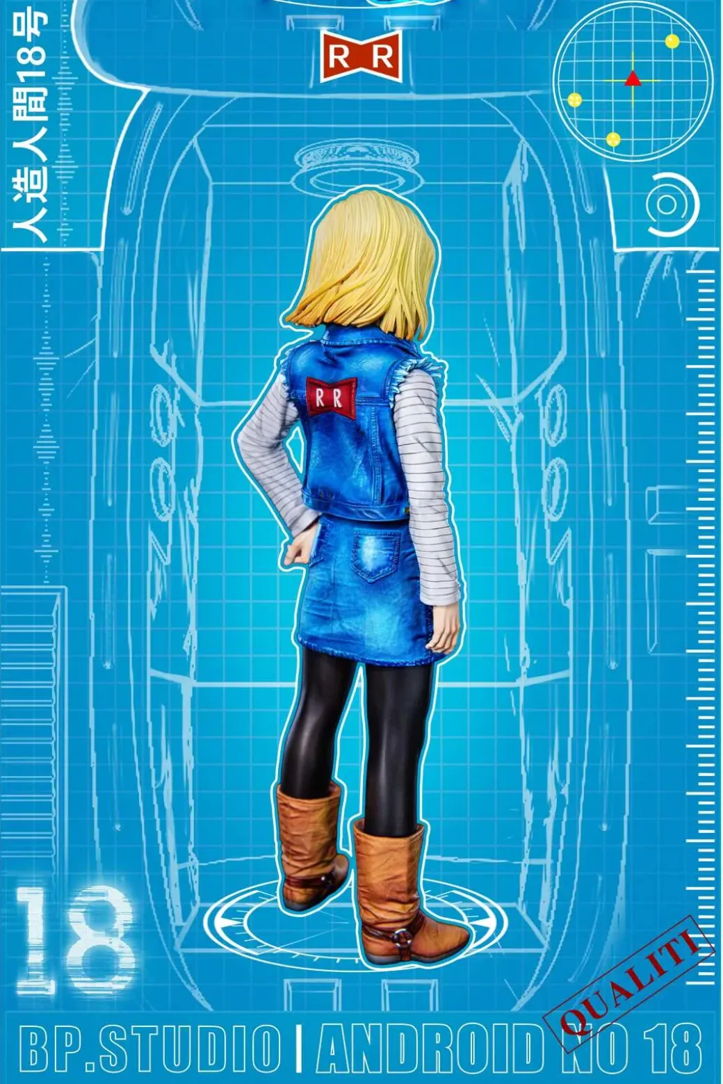 1/6 & 1/4 Scale Android 18/ Lazuli - Dragon Ball Resin Statue - BP Studios