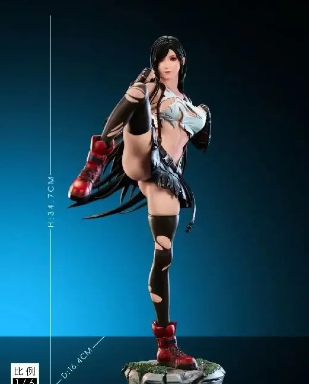 1/6 & 1/4 Scale Battle Tifa Lockhart - (FF7) Final Fantasy VII Resin Statue - MU Studio