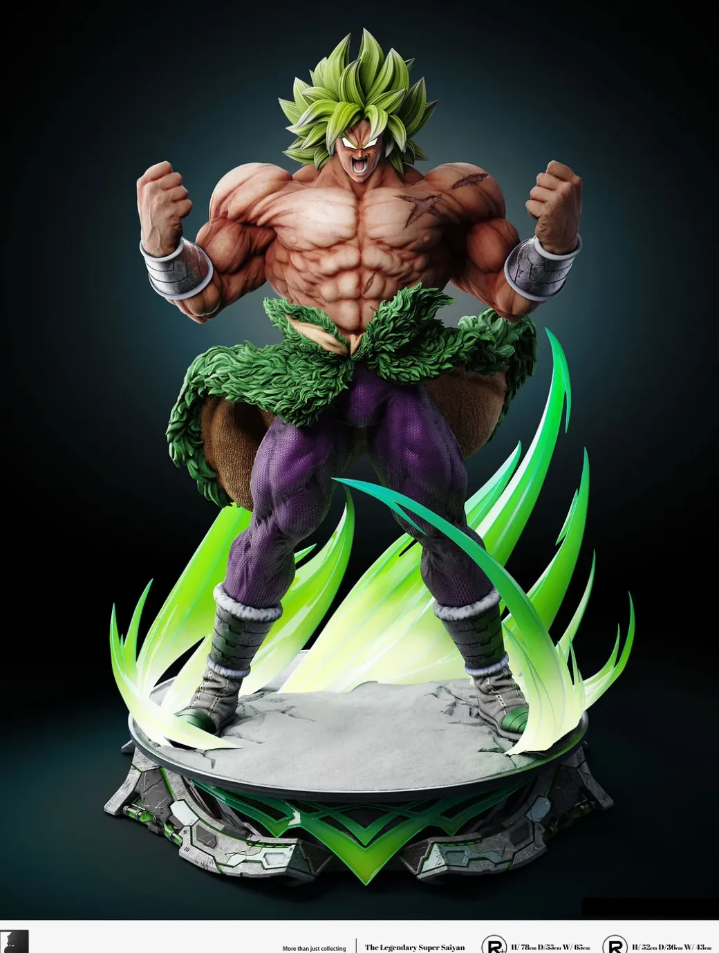 1/6 & 1/4 Scale Broly - Dragon Ball Resin Statue - LAST SLEEP Studios