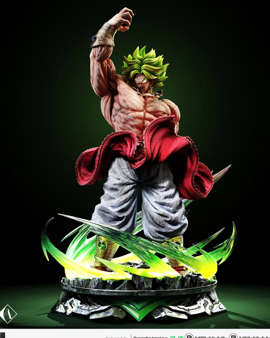 1/6 & 1/4 Scale Broly 2.0 with LED - Dragon Ball Resin Statue - LAST SLEEP Studios