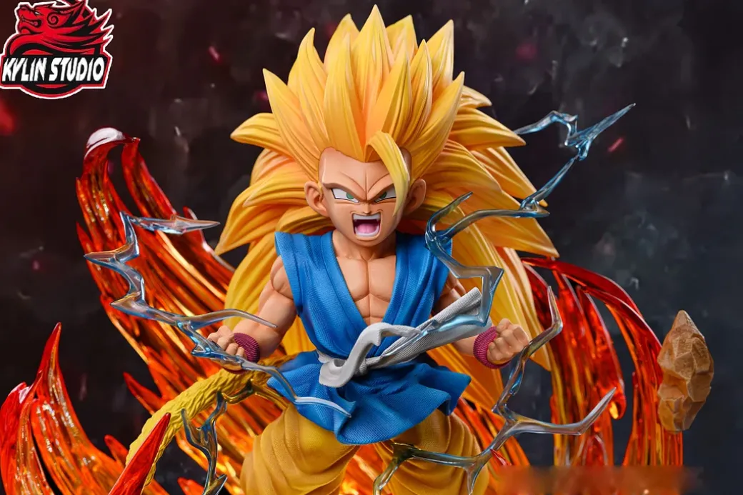 1/6 & 1/4 Scale Childhood Super Saiyan 3 Son Goku - Dragon Ball Resin Statue - Kylin Studio