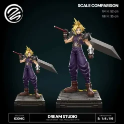 1/6 & 1/4 Scale Cloud Strife - (FF7) Final Fantasy VII Resin Statue - Dream-Studio