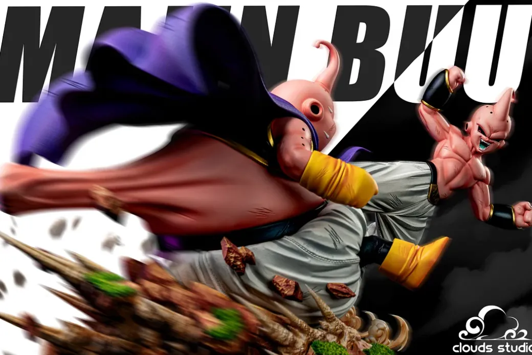1/6 & 1/4 Scale Fat Buu VS Kid Buu - Dragon Ball Resin Statue - Clouds Studios