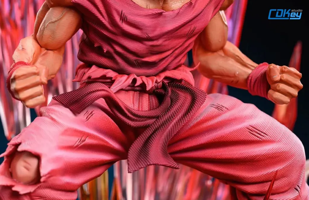 1/6 & 1/4 Scale Kaio-ken Son Goku - Dragon Ball Resin Statue - CDKey Studios