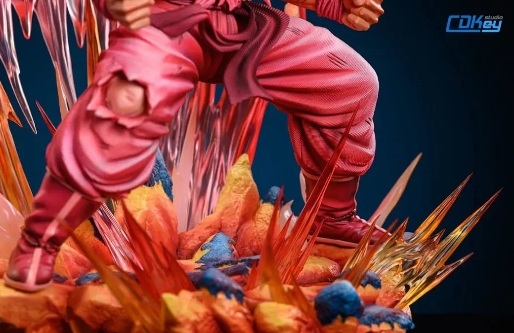 1/6 & 1/4 Scale Kaio-ken Son Goku - Dragon Ball Resin Statue - CDKey Studios