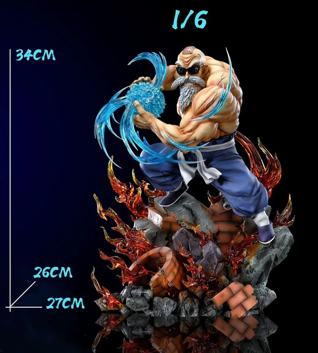 1/6 & 1/4 Scale Kame Hame Ha Master Roshi with LED - Dragon Ball Resin Statue - Deyin-Studios