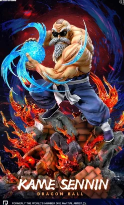1/6 & 1/4 Scale Kame Hame Ha Master Roshi with LED - Dragon Ball Resin Statue - Deyin-Studios