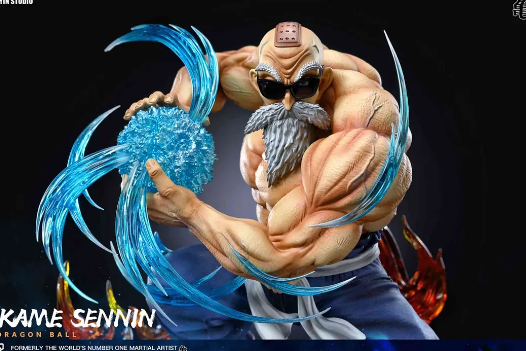 1/6 & 1/4 Scale Kame Hame Ha Master Roshi with LED - Dragon Ball Resin Statue - Deyin-Studios