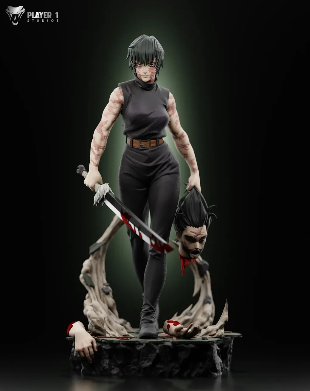 1/6 & 1/4 Scale Maki Zenin - Jujutsu Kaisen Resin Statue - Player 1 Studio