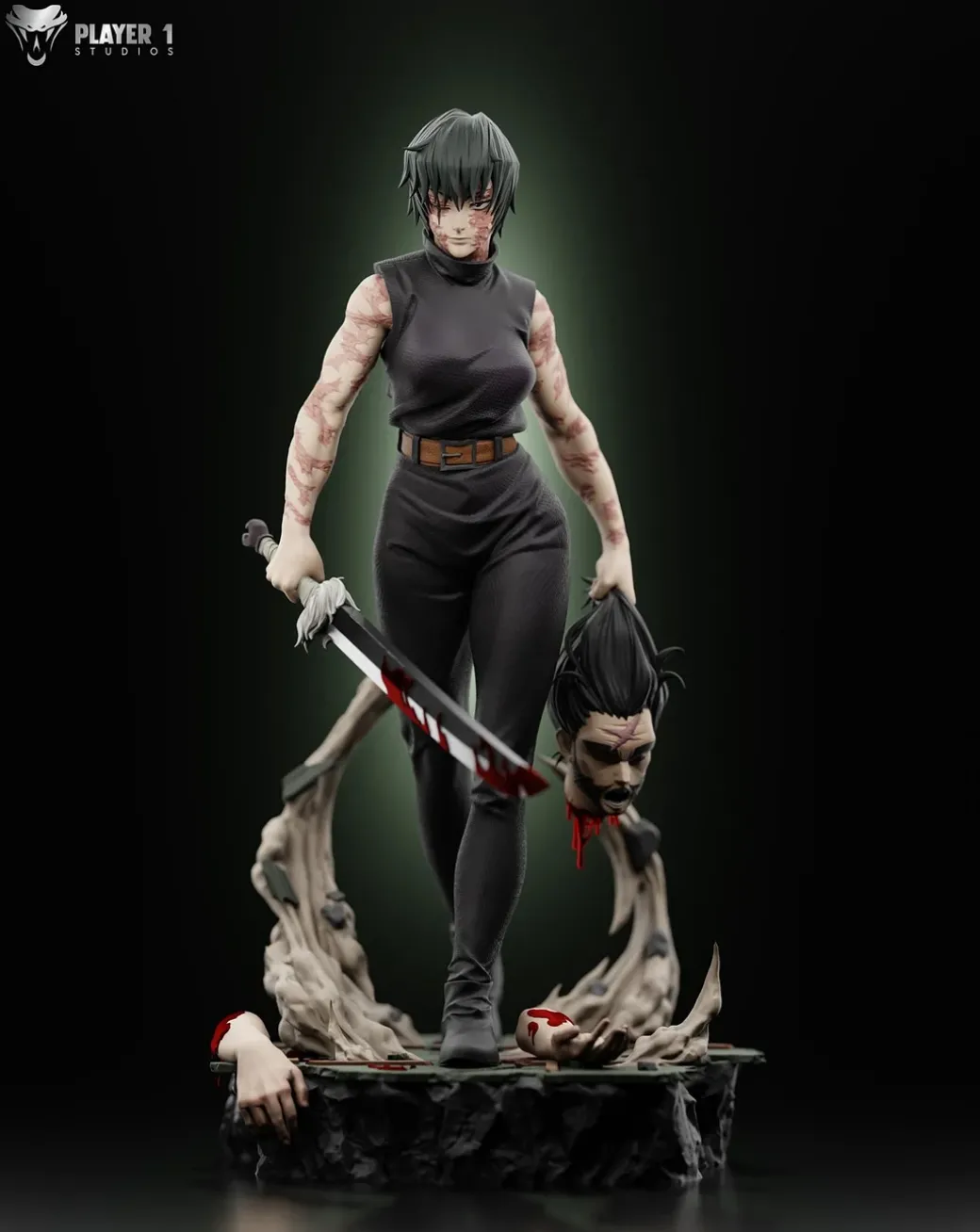 1/6 & 1/4 Scale Maki Zenin - Jujutsu Kaisen Resin Statue - Player 1 Studio
