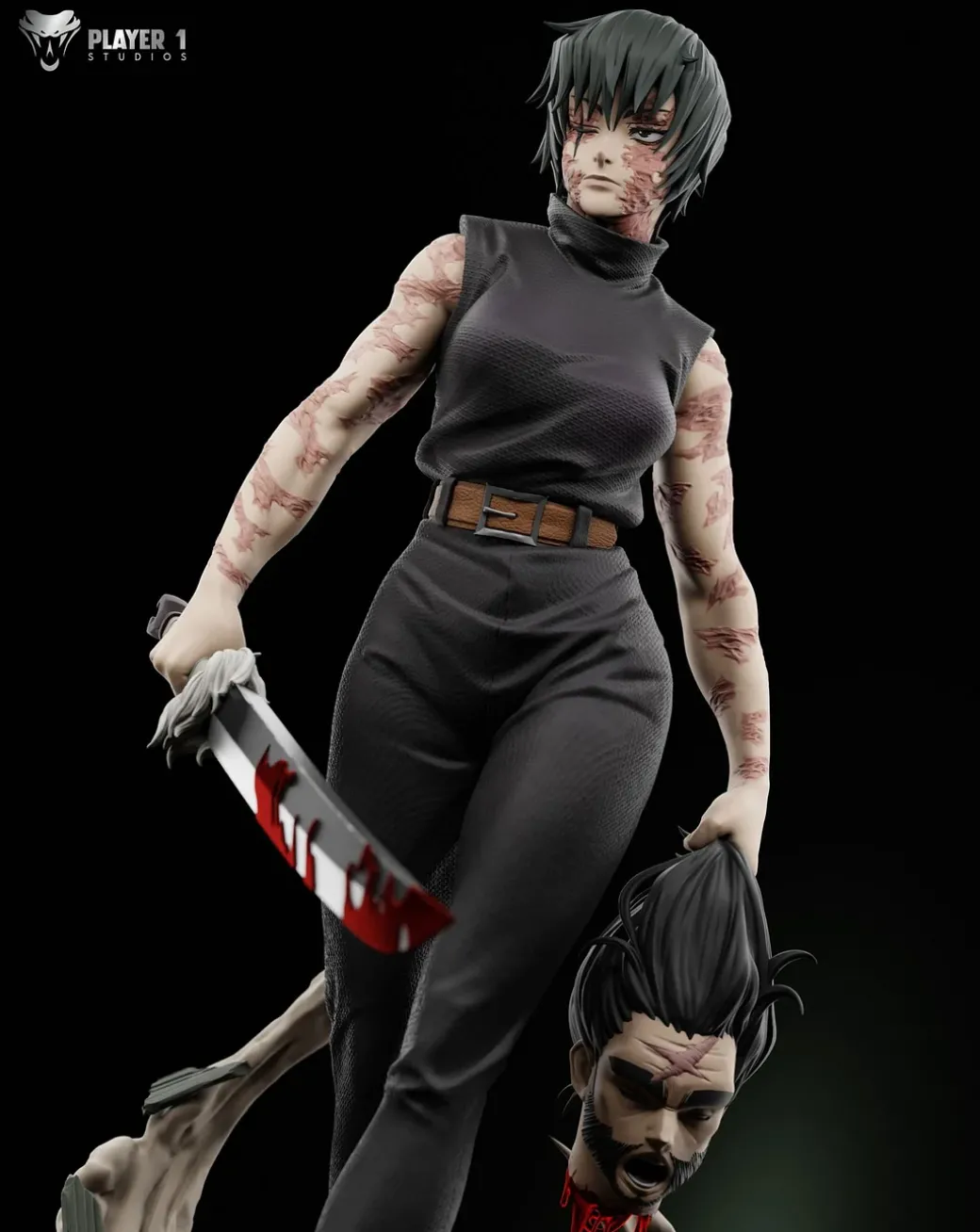 1/6 & 1/4 Scale Maki Zenin - Jujutsu Kaisen Resin Statue - Player 1 Studio