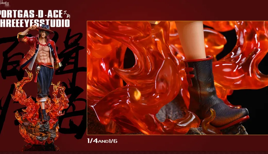 1/4 & 1/6 Scale Portgas D. Ace with LED - ONE PIECE Resin Statue - Third Eye Studios