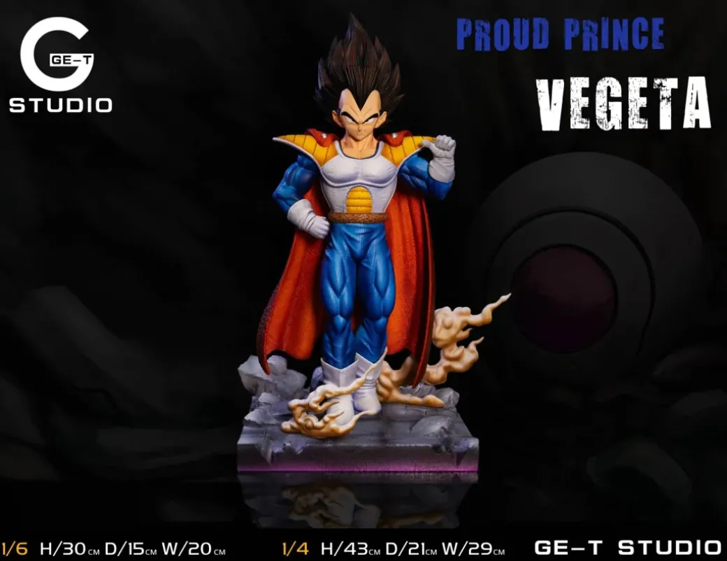 1/6 & 1/4 Scale Prince Vegeta - Dragon Ball Resin Statue - GE-T Studio