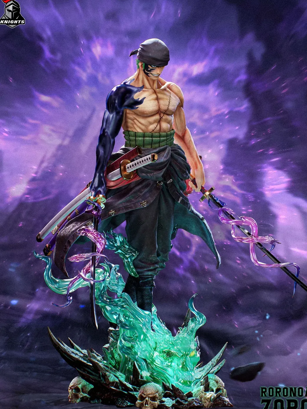 1/6 & 1/4 Scale Roronoa Zoro with LED - ONE PIECE Resin Statue - Temple Studio