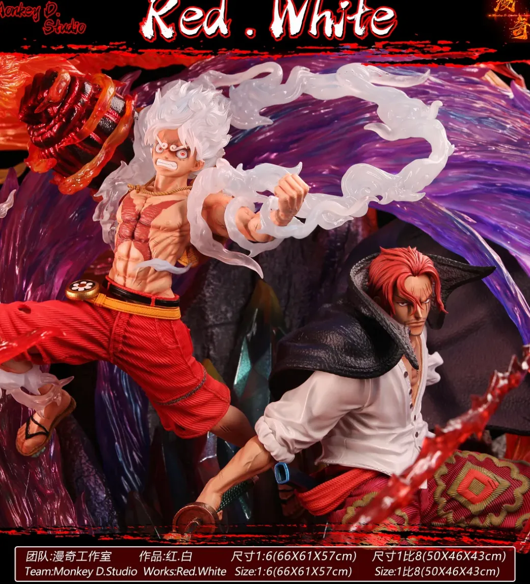 1/8 & 1/6 Scale Shanks & Nika Luffy with LED - ONE PIECE Statue - Monkey·D Studios