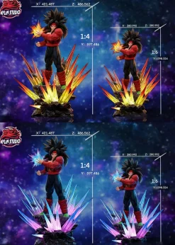 1/6 & 1/4 Scale Super Saiyan 4 Bardock with LED - Dragon Ball Resin Statue - Kylin Studio