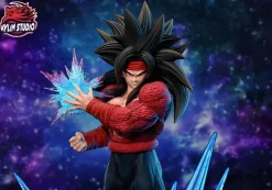 1/6 & 1/4 Scale Super Saiyan 4 Bardock with LED - Dragon Ball Resin Statue - Kylin Studio