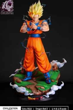 1/6 & 1/4 Scale Super Saiyan 2 Son Goku - Dragon Ball Resin Statue - Civilization Studio
