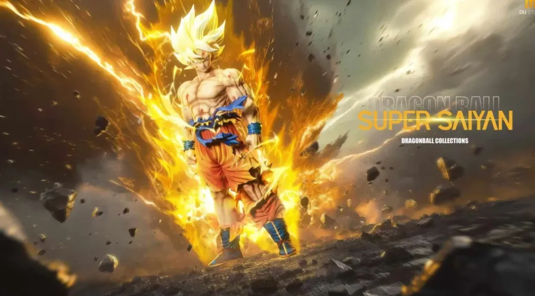 1/6 & 1/4 Scale Super Saiyan 1 Son Goku 2.0 with LED - Dragon Ball Resin Statue - Du-Studio