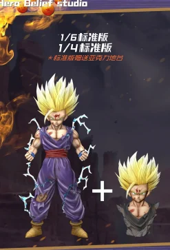 1/6 & 1/4 Scale Super Saiyan 2 Son Gohan - Dragon Ball Resin Statue - Hero Belief Studios