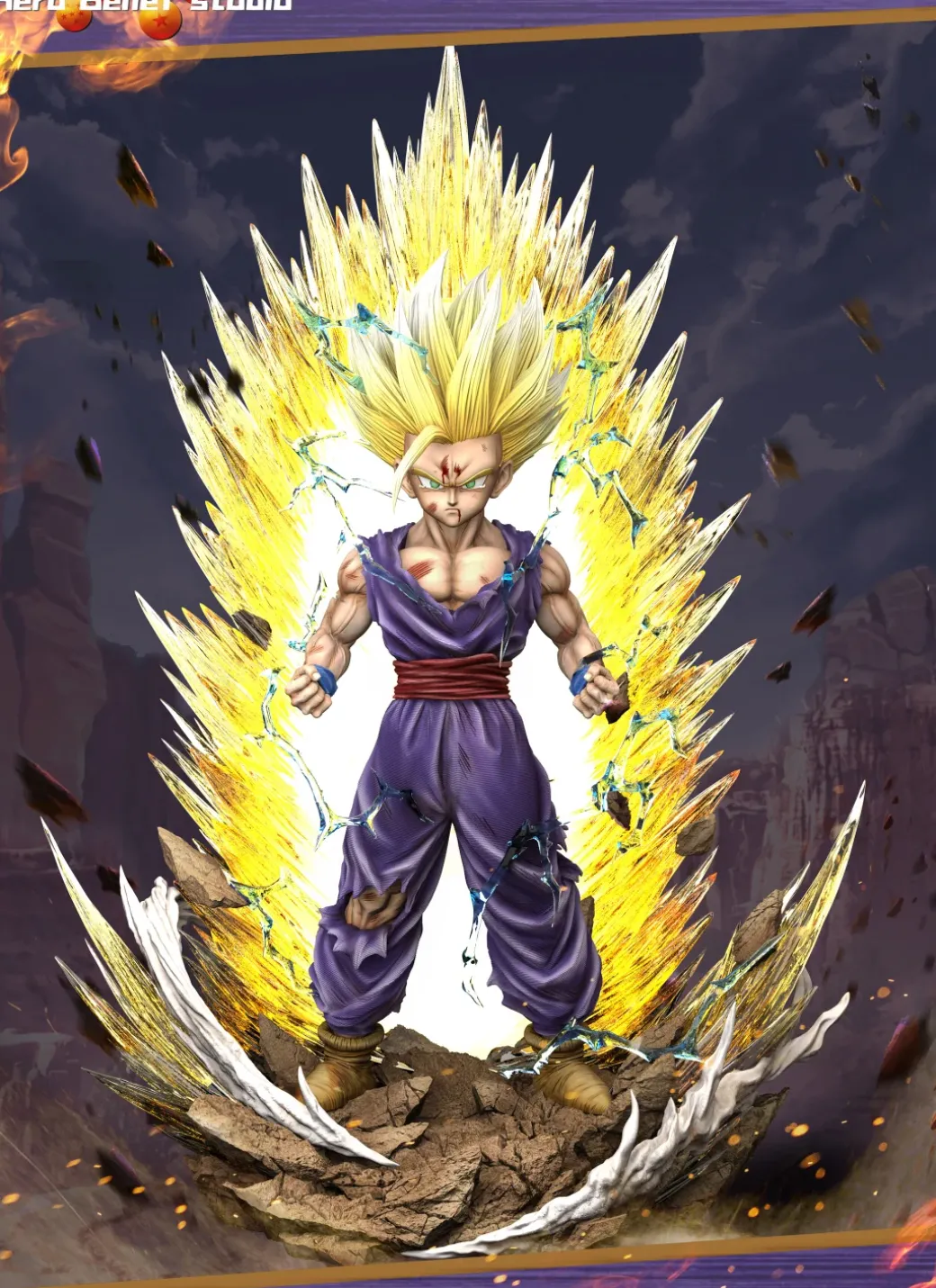 1/6 & 1/4 Scale Super Saiyan 2 Son Gohan - Dragon Ball Resin Statue - Hero Belief Studios