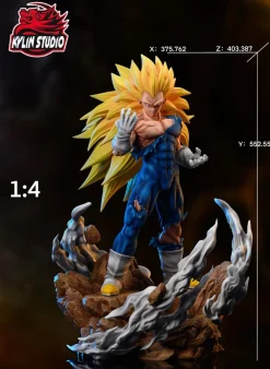 1/6 & 1/4 Scale Super Saiyan 3 Son Goku & Vegeta - Dragon Ball Resin Statue - Kylin Studio
