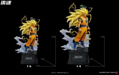 1/6 & 1/4 Scale Super Saiyan 3 Son Goku - Dragon Ball Resin Statue - Sculpting Soul Studios