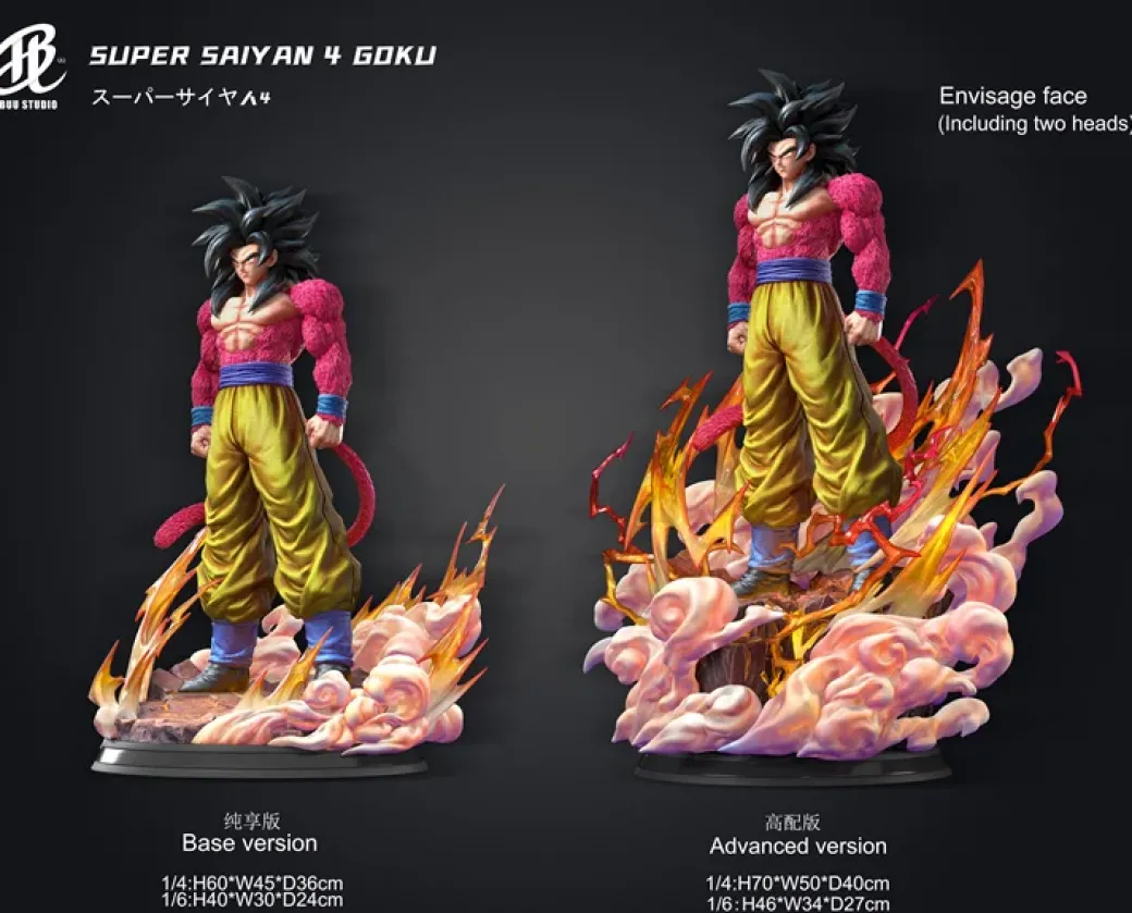 1/6 & 1/4 Scale Super Saiyan 4 Son Goku - Dragon Ball Resin Statue - BUU Studios