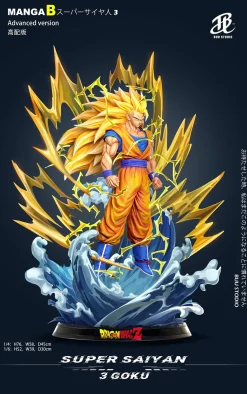 1/6 & 1/4 Scale Super Saiyan 3 Son Goku with LED - Dragon Ball Resin Statue - BUU Studios