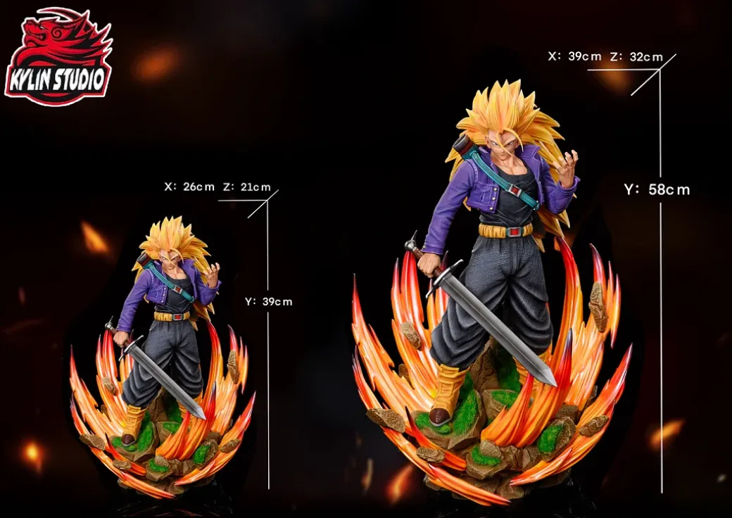 1/6 & 1/4 Scale Super Saiyan 3 Trunks - Dragon Ball Resin Statue - Kylin Studio
