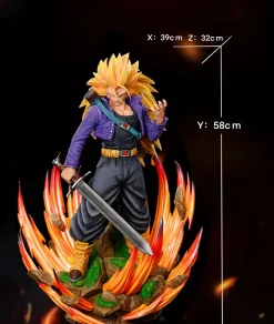 1/6 & 1/4 Scale Super Saiyan 3 Trunks - Dragon Ball Resin Statue - Kylin Studio