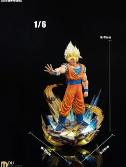 1/6 & 1/4 Scale Super Saiyan 1 with LED - Dragon Ball Resin Statue - Du-Studio