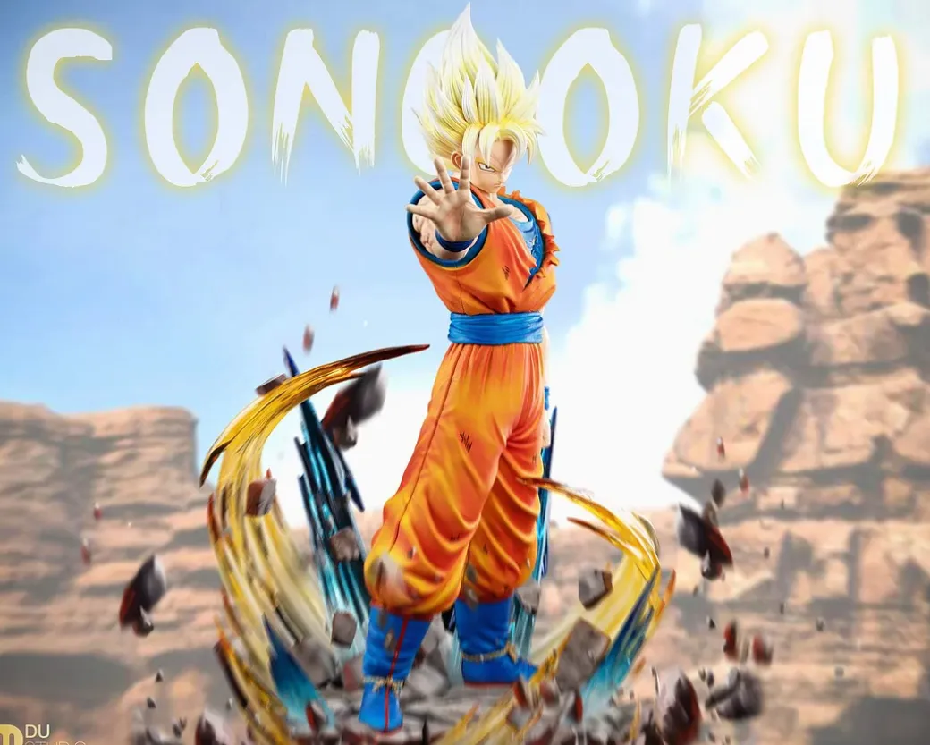 1/6 & 1/4 Scale Super Saiyan 1 with LED - Dragon Ball Resin Statue - Du-Studio