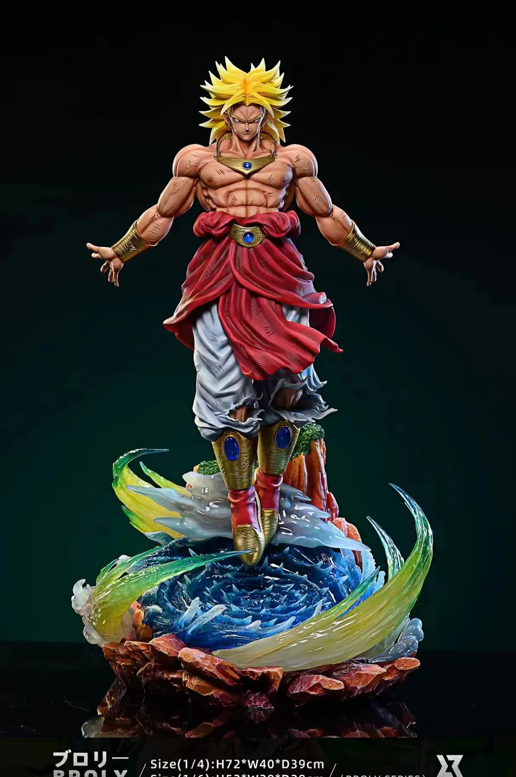 1/6 & 1/4 Scale Super Saiyan Broly with LED - Dragon Ball Resin Statue - Z Studio