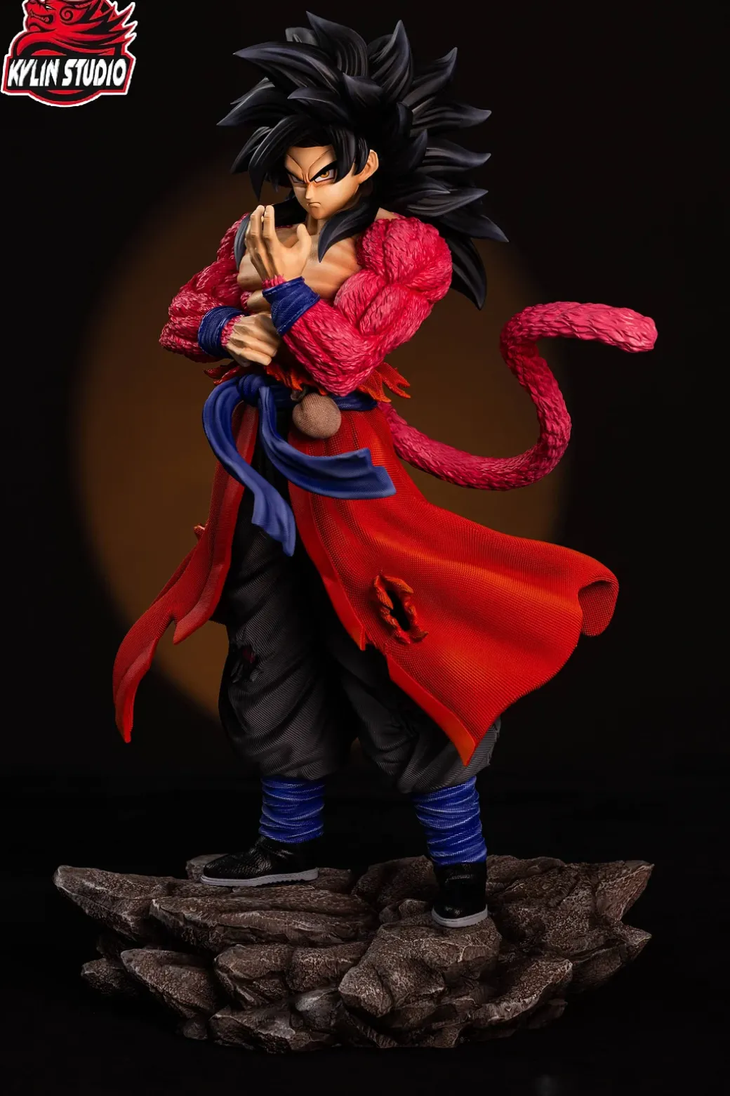 1/6 & 1/4 Scale The Time Patrol Super Saiyan 4 Vegeta & Son Goku - Dragon Ball Resin Statue - Kylin Studio