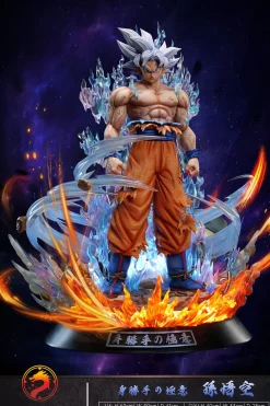 1/6 & 1/4 Scale Ultra Instinct Son Goku with LED - Dragon Ball Resin Statue - Higher Studio