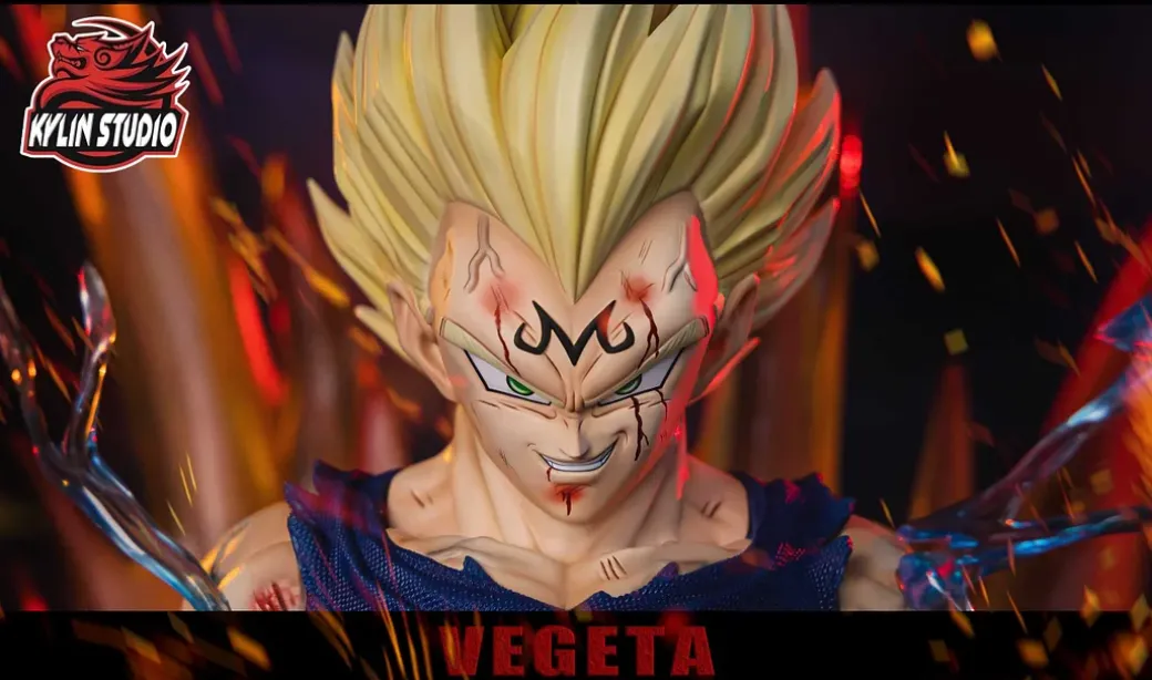 1/6 & 1/4 Scale Vegeta with LED - Dragon Ball Resin Statue - Kylin Studio