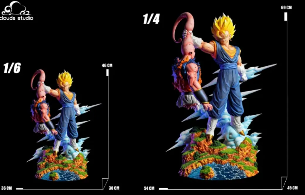 1/6 & 1/4 Scale Vegetto VS Buu - Dragon Ball Resin Statue - Clouds Studios