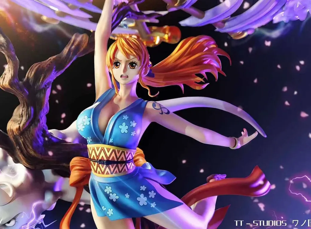 1/4 & 1/6 Scale Wano Country Nami with LED - ONE PIECE Resin Statue - TT Studios