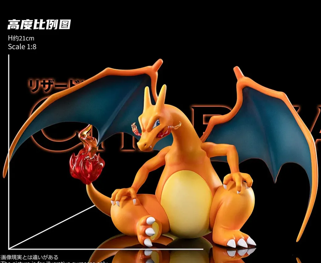 1/20 & 1/8 Scale World Zukan Charizard - Pokemon Resin Statue - MG Studios