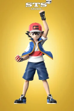 1/20 & 1/8 Scale World Zukan Eight Master Ash Ketchum - Pokemon Statue - STS Studio