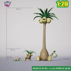 1/20 & 1/40 Scale World Zukan Evolution of Exeggutor Set & Alola Exeggutor - Pokemon Resin Statue - UU Studio