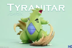 1/20 & 1/8 Scale World Zukan Evolution of Tyranitar Set & Mega Tyranitar - Pokemon Resin Statue - MG Studios